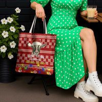 Just A Girl Who Loves Christmas And Goats Ugly Christma Tote Bag Funny Xmas Holiday Patterns - Wonder Print Shop