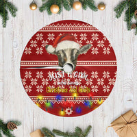 Just A Girl Who Loves Christmas And Goats Ugly Christma Tree Skirt Funny Xmas Holiday Patterns - Wonder Print Shop