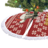 Just A Girl Who Loves Christmas And Goats Ugly Christma Tree Skirt Funny Xmas Holiday Patterns - Wonder Print Shop