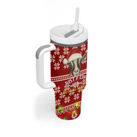 Just A Girl Who Loves Christmas And Goats Ugly Christma Tumbler With Handle Funny Xmas Holiday Patterns - Wonder Print Shop