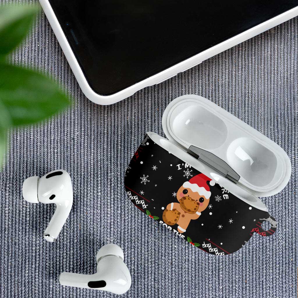 Just Here For The Cookies Christmas AirPods Case Funny Xmas Holiday Patterns - Wonder Print Shop