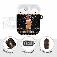 Just Here For The Cookies Christmas AirPods Case Funny Xmas Holiday Patterns - Wonder Print Shop