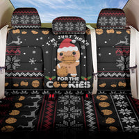 Just Here For The Cookies Christmas Back Car Seat Cover Funny Xmas Holiday Patterns - Wonder Print Shop