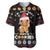 Just Here For The Cookies Christmas Baseball Jersey Funny Xmas Holiday Patterns - Wonder Print Shop