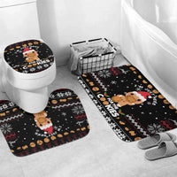 Just Here For The Cookies Christmas Bathroom Set Funny Xmas Holiday Patterns - Wonder Print Shop