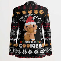 Just Here For The Cookies Christmas Blazer Funny Xmas Holiday Patterns - Wonder Print Shop