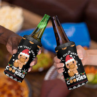 Just Here For The Cookies Christmas 4 in 1 Can Cooler Tumbler Funny Xmas Holiday Patterns - Wonder Print Shop