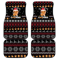 Just Here For The Cookies Christmas Car Mats Funny Xmas Holiday Patterns - Wonder Print Shop
