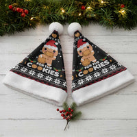 Just Here For The Cookies Christmas Santa Hat Funny Xmas Holiday Patterns - Wonder Print Shop