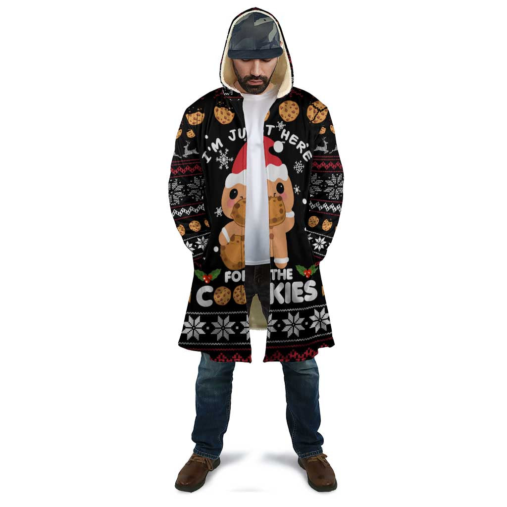 Just Here For The Cookies Christmas Cloak Funny Xmas Holiday Patterns - Wonder Print Shop