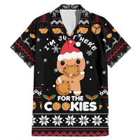 Just Here For The Cookies Christmas Family Matching Mermaid Dress and Hawaiian Shirt Funny Xmas Holiday Patterns - Wonder Print Shop