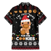 Just Here For The Cookies Christmas Family Matching Mermaid Dress and Hawaiian Shirt Funny Xmas Holiday Patterns - Wonder Print Shop