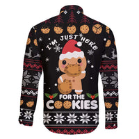 Just Here For The Cookies Christmas Family Matching Summer Maxi Dress and Hawaiian Shirt Funny Xmas Holiday Patterns - Wonder Print Shop