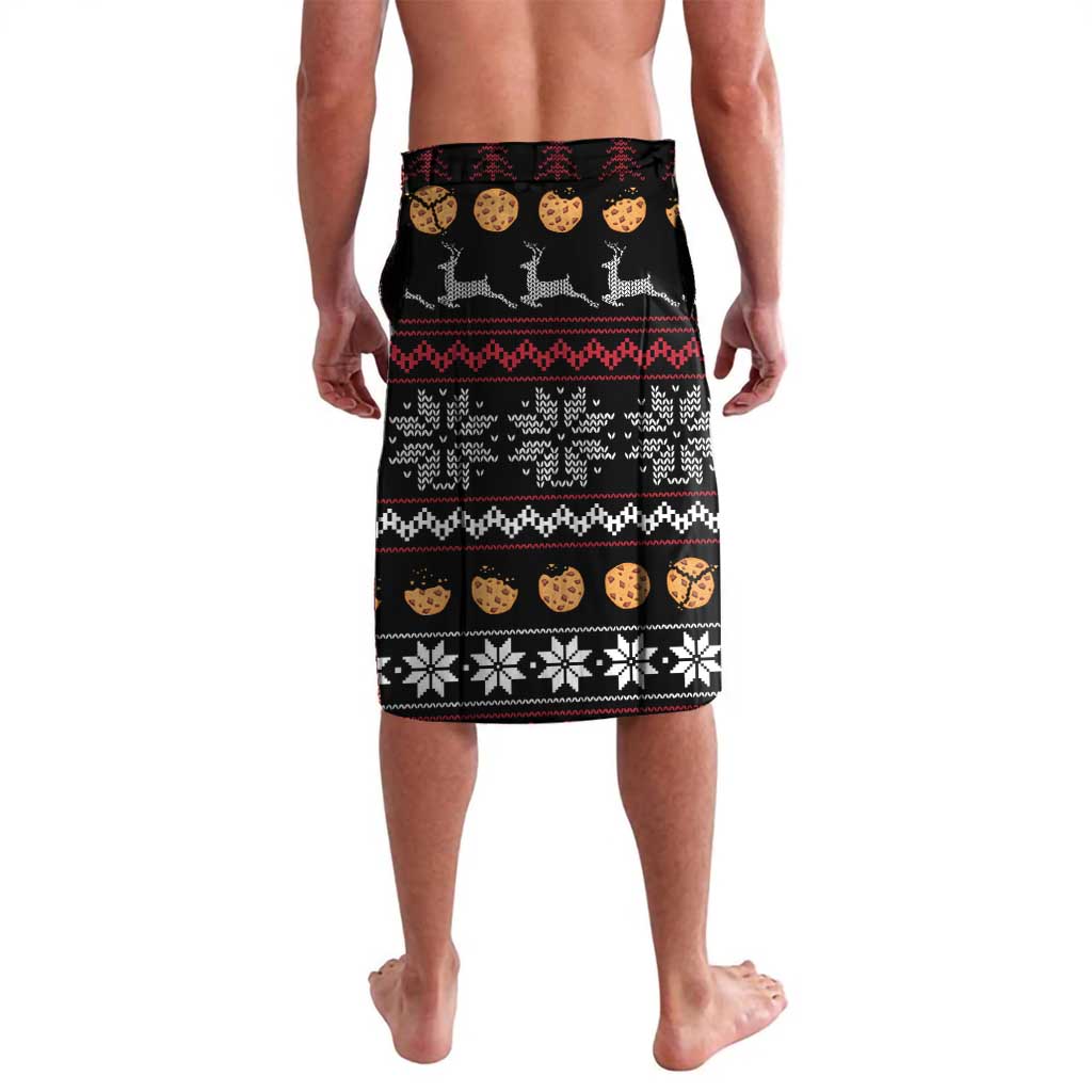 Just Here For The Cookies Christmas Lavalava Funny Xmas Holiday Patterns - Wonder Print Shop