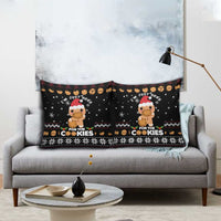 Just Here For The Cookies Christmas Pillow Cover Funny Xmas Holiday Patterns - Wonder Print Shop