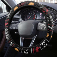 Just Here For The Cookies Christmas Steering Wheel Cover Funny Xmas Holiday Patterns - Wonder Print Shop