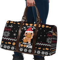 Just Here For The Cookies Christmas Travel Bag Funny Xmas Holiday Patterns - Wonder Print Shop