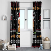 Just Here For The Cookies Christmas Window Curtain Funny Xmas Holiday Patterns - Wonder Print Shop