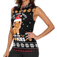 Just Here For The Cookies Christmas Women Sleeveless Polo Shirt Funny Xmas Holiday Patterns - Wonder Print Shop