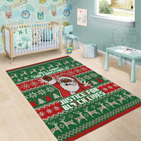 Justice For Black Lives Christmas Area Rug Funny Xmas Holiday Patterns - Wonder Print Shop