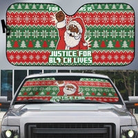 Justice For Black Lives Christmas Auto Sun Shade Funny Xmas Holiday Patterns - Wonder Print Shop