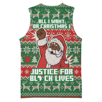 Justice For Black Lives Christmas Basketball Jersey Funny Xmas Holiday Patterns - Wonder Print Shop