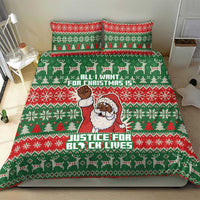 Justice For Black Lives Christmas Bedding Set Funny Xmas Holiday Patterns - Wonder Print Shop
