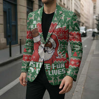 Justice For Black Lives Christmas Blazer Funny Xmas Holiday Patterns - Wonder Print Shop