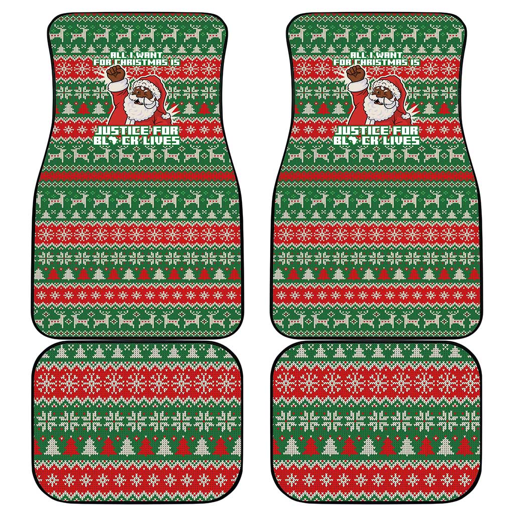 Justice For Black Lives Christmas Car Mats Funny Xmas Holiday Patterns - Wonder Print Shop