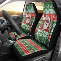 Justice For Black Lives Christmas Car Seat Cover Funny Xmas Holiday Patterns - Wonder Print Shop