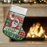 Justice For Black Lives Christmas Stocking Funny Xmas Holiday Patterns - Wonder Print Shop