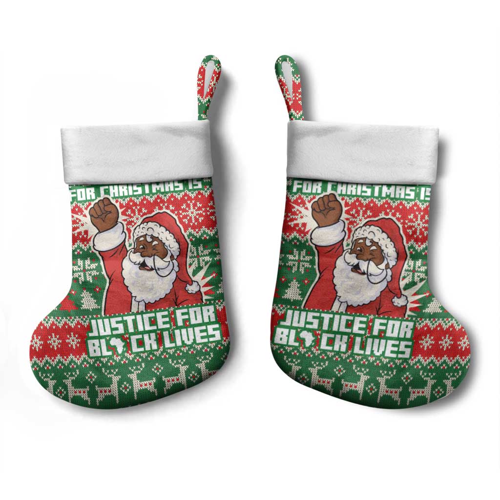 Justice For Black Lives Christmas Stocking Funny Xmas Holiday Patterns - Wonder Print Shop
