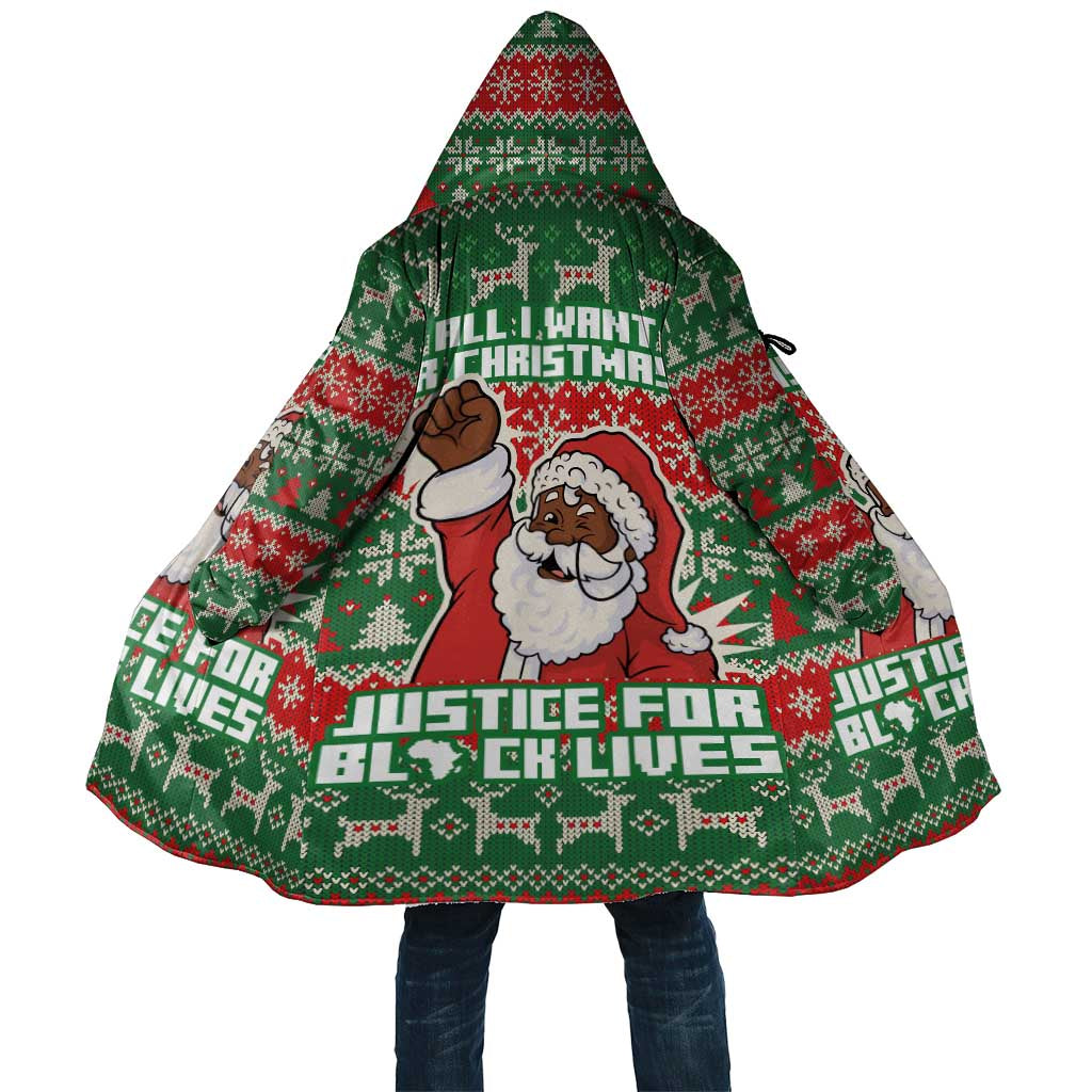 Justice For Black Lives Christmas Cloak Funny Xmas Holiday Patterns - Wonder Print Shop