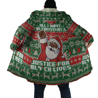 Justice For Black Lives Christmas Cloak Funny Xmas Holiday Patterns - Wonder Print Shop