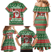 Justice For Black Lives Christmas Family Matching Mermaid Dress and Hawaiian Shirt Funny Xmas Holiday Patterns - Wonder Print Shop