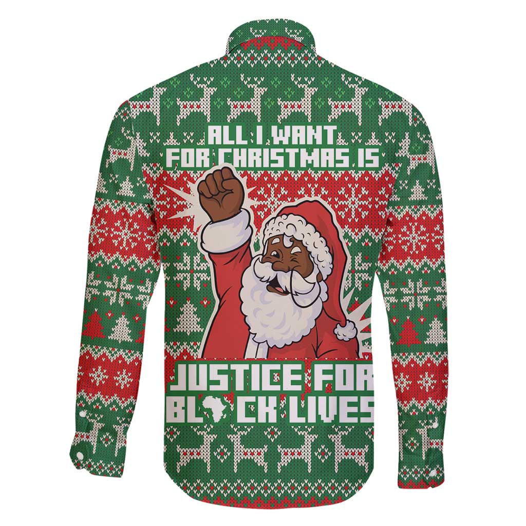 Justice For Black Lives Christmas Family Matching Mermaid Dress and Hawaiian Shirt Funny Xmas Holiday Patterns - Wonder Print Shop