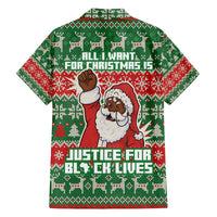 Justice For Black Lives Christmas Family Matching Off The Shoulder Long Sleeve Dress and Hawaiian Shirt Funny Xmas Holiday Patterns - Wonder Print Shop