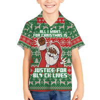Justice For Black Lives Christmas Family Matching Puletasi and Hawaiian Shirt Funny Xmas Holiday Patterns - Wonder Print Shop