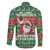 Justice For Black Lives Christmas Family Matching Summer Maxi Dress and Hawaiian Shirt Funny Xmas Holiday Patterns - Wonder Print Shop