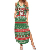 Justice For Black Lives Christmas Family Matching Summer Maxi Dress and Hawaiian Shirt Funny Xmas Holiday Patterns - Wonder Print Shop