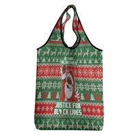 Justice For Black Lives Christmas Grocery Bag Funny Xmas Holiday Patterns - Wonder Print Shop