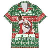 Justice For Black Lives Christmas Hawaiian Shirt Funny Xmas Holiday Patterns - Wonder Print Shop