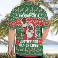 Justice For Black Lives Christmas Hawaiian Shirt Funny Xmas Holiday Patterns - Wonder Print Shop