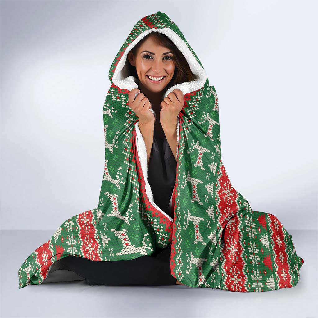 Justice For Black Lives Christmas Hooded Blanket Funny Xmas Holiday Patterns - Wonder Print Shop
