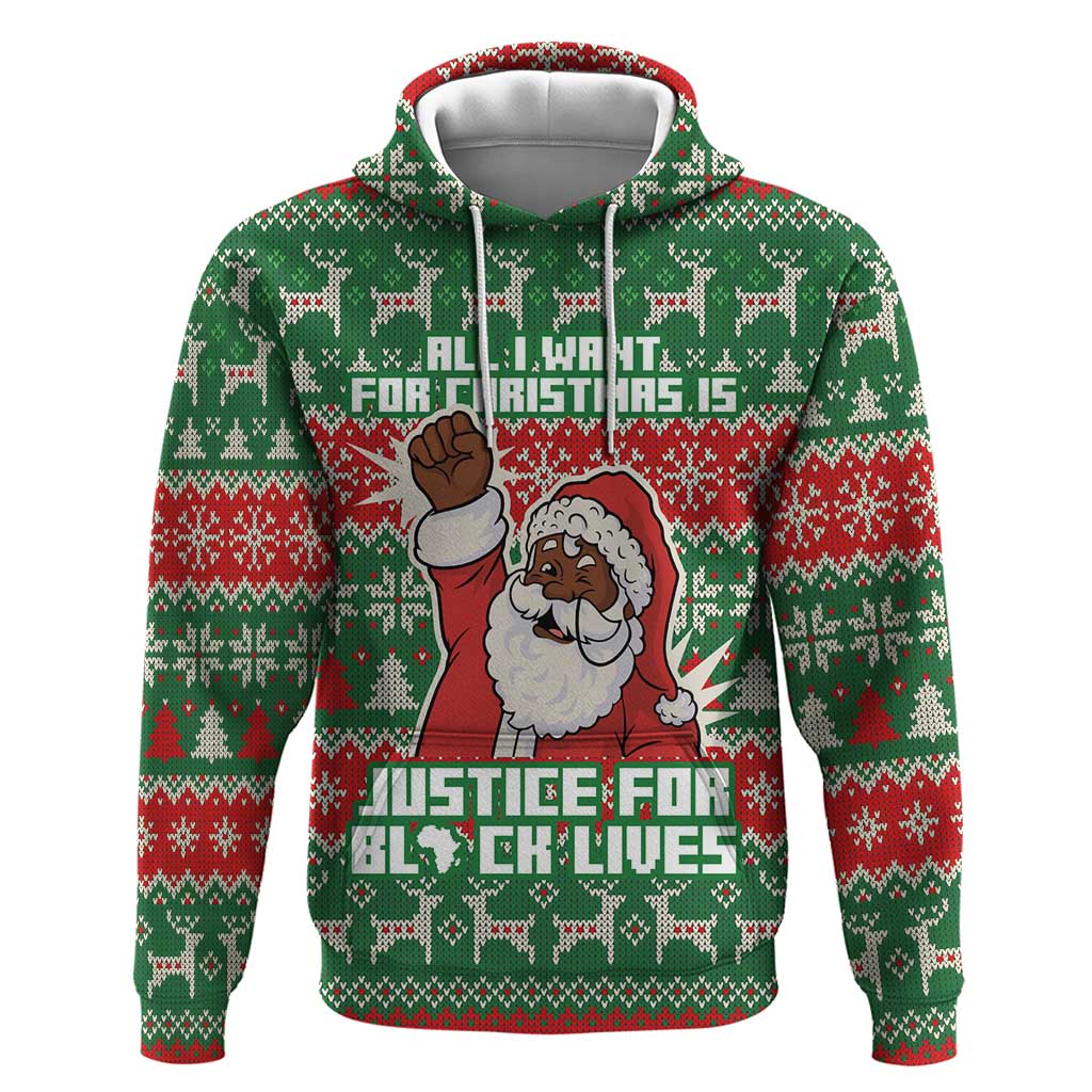 Justice For Black Lives Christmas Hoodie Funny Xmas Holiday Patterns - Wonder Print Shop