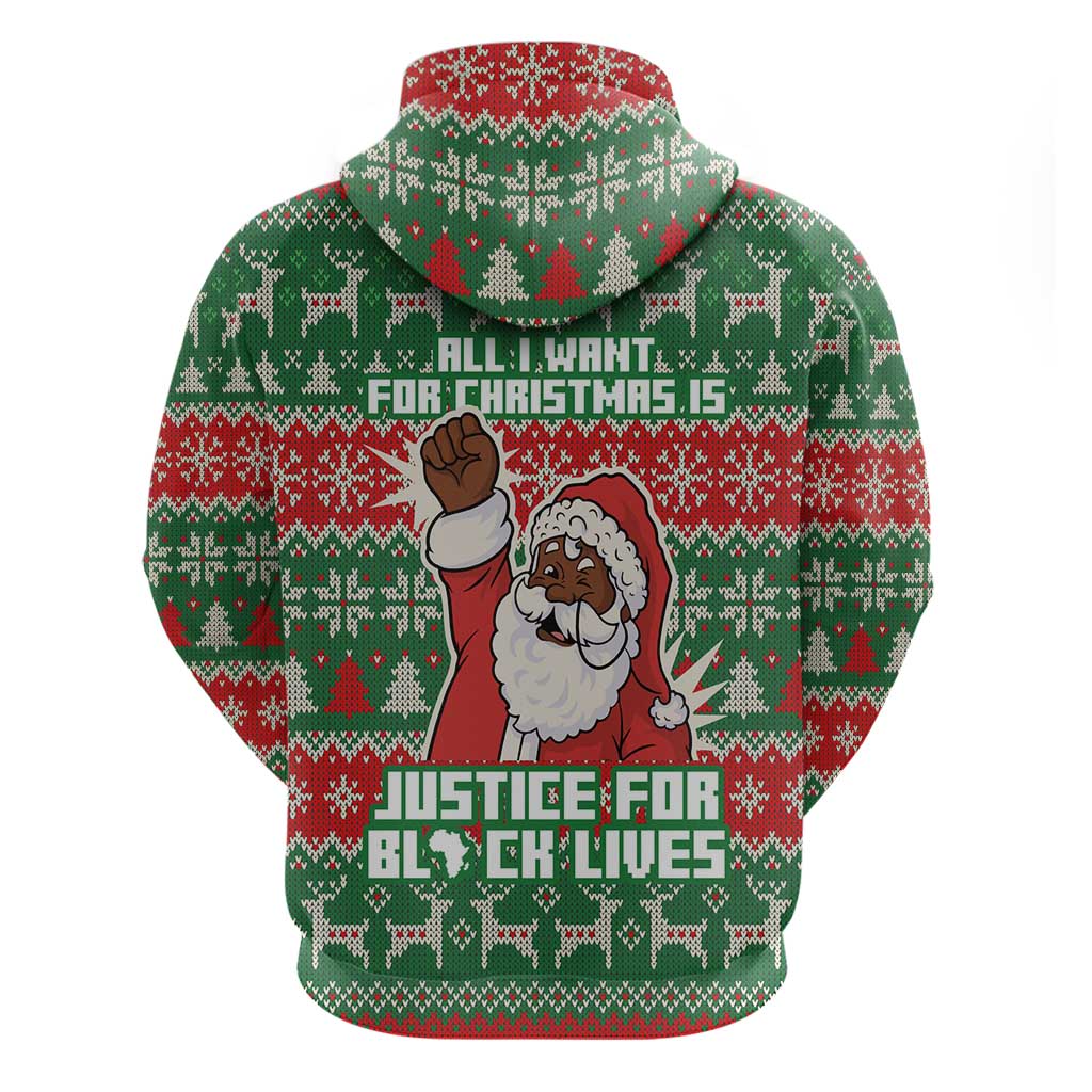Justice For Black Lives Christmas Hoodie Funny Xmas Holiday Patterns - Wonder Print Shop