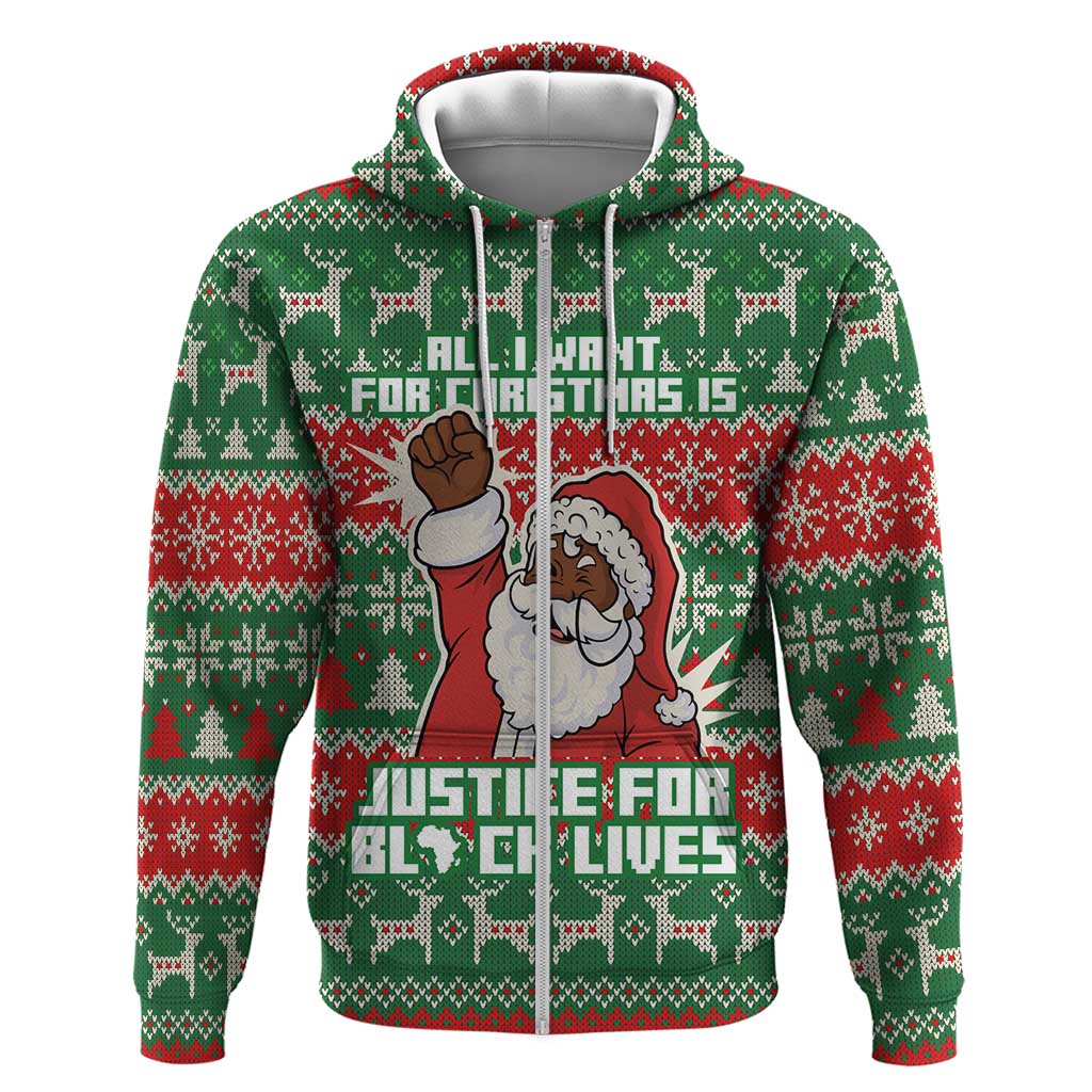 Justice For Black Lives Christmas Hoodie Funny Xmas Holiday Patterns - Wonder Print Shop