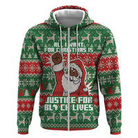Justice For Black Lives Christmas Hoodie Funny Xmas Holiday Patterns - Wonder Print Shop