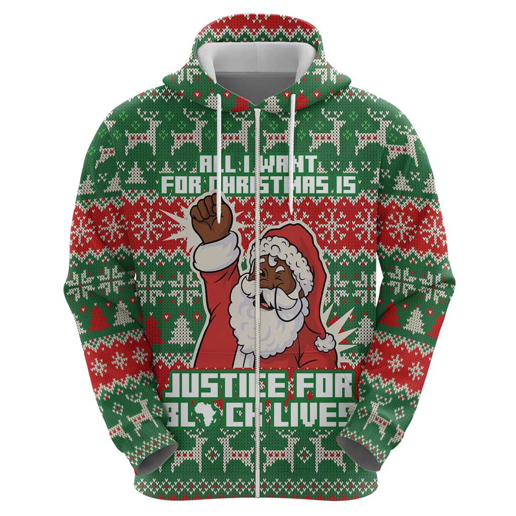 Justice For Black Lives Christmas Hoodie Funny Xmas Holiday Patterns - Wonder Print Shop