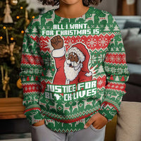 Justice For Black Lives Christmas Kid Ugly Christmas Sweater Funny Xmas Holiday Patterns - Wonder Print Shop